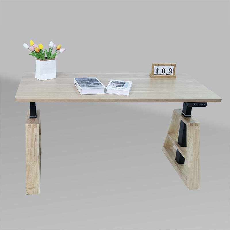Custom height adjustable desk frame