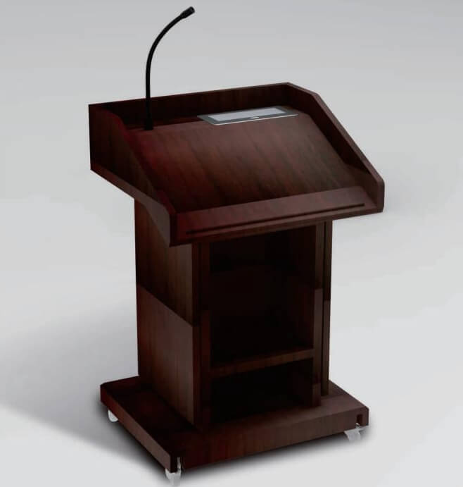 Speech talking standing desk